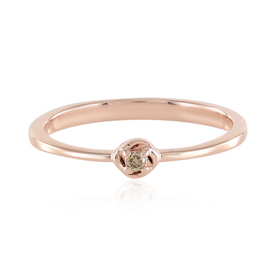 Anello in argento con Diamante Champagne I3