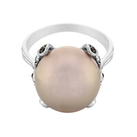 Anello in oro con Perla di Acqua Dolce