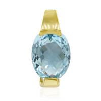 Ciondolo in argento con Topazio Blu Cielo