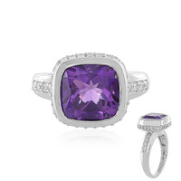 Anello in argento con Ametista Siberiana