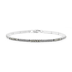 Bracciale in argento con Marcassite