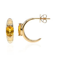 Orecchini in oro con Berillo Dorato