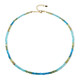 Collana in argento con Apatite Blu Neon