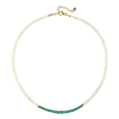 Collana in argento con Smeraldo Zambia