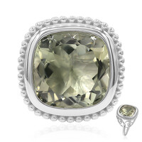 Anello in argento con Ametista Verde