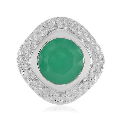 Ciondolo in argento con Smeraldo Socoto (MONOSONO COLLECTION)