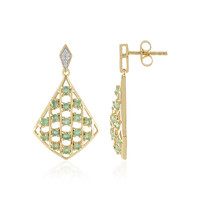 Orecchini in argento con Smeraldo Socoto