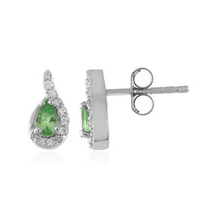 Orecchini in argento con Tsavorite