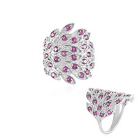 Anello in argento con Rodolite