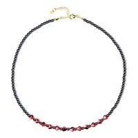 Collana in argento con Ematite Rossa