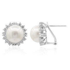 Orecchini in argento con Perla di Acqua Dolce (TPC)