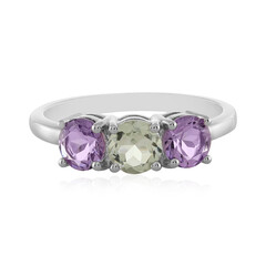 Anello in argento con Ametista Verde