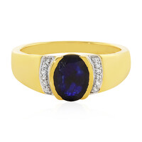 Anello in argento con Zaffiro Blu del Madagascar