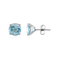 Orecchini in argento con Topazio Blu Cielo