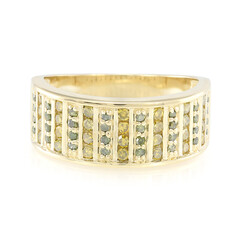 Anello in oro con Diamante Giallo Oro