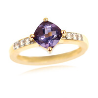 Anello in argento con Quarzo Mirtillo
