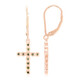 Orecchini placcati in oro con Diamante Fancy
