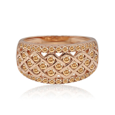 Anello in oro con Diamante Rose de France SI1 di Argyle (Annette)