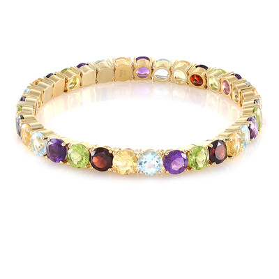 Bracciale in argento con Topazio Blu Cielo (M de Luca)