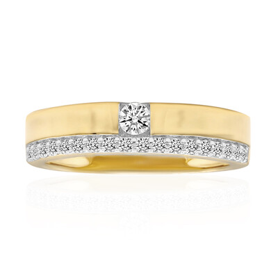 Anello in oro con Diamante IF (D) (Annette)