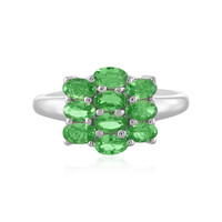 Anello in argento con Tsavorite