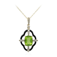 Collana in oro con Peridoto Dashihe  (CIRARI)