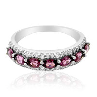 Anello in argento con Rodolite