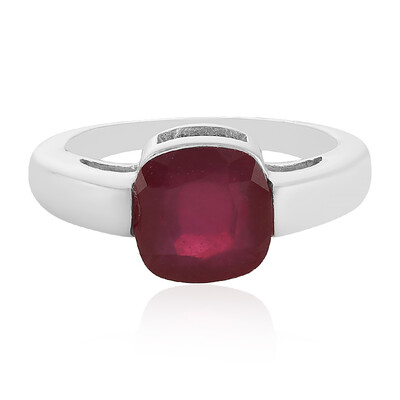Anello in argento con Rubino del Madagascar