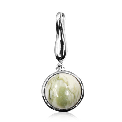 Ciondolo in argento con Serpentino