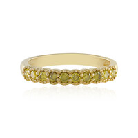 Anello in argento con Diamante Giallo I3