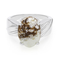 Anello in argento con Magnesite