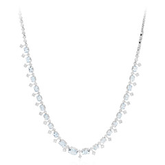 Collana in oro con Acquamarina Brasiliana AAA (CIRARI)