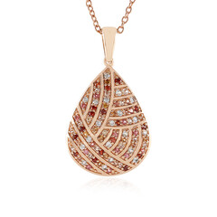 Collana in argento con Zircone Rosso (KM by Juwelo)