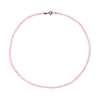 Collana in argento con Quarzo Rosa
