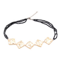 Collana in argento con Ematite Nera
