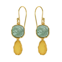 Orecchini in argento con Ambra Baltica
