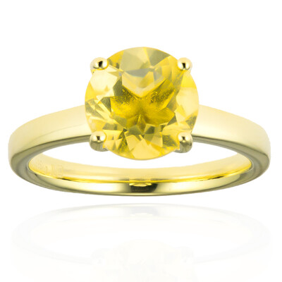 Anello in argento con Fluorite Gialla