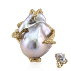 Anello in argento con Perla di Acqua Dolce (TPC)