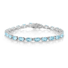 Bracciale in argento con Topazio Blu Cielo