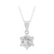 Collana in argento con Topazio Bianco