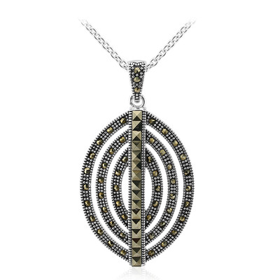 Collana in argento con Marcassite