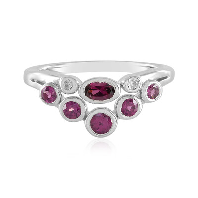 Anello in argento con Rodolite