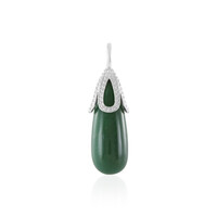 Ciondolo in argento con Avventurina Verde