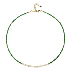 Collana in argento con Tsavorite