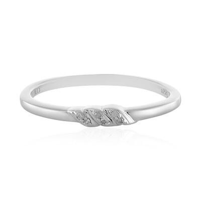 Anello in argento con Diamante I2 (I)