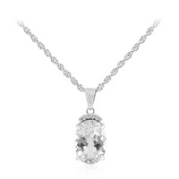 Collana in argento con Topazio Bianco