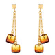 Orecchini in argento con Ambra Sunrise Baltica (dagen)