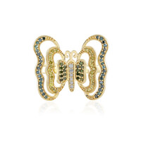 Anello in argento con Diamante I2 (J)