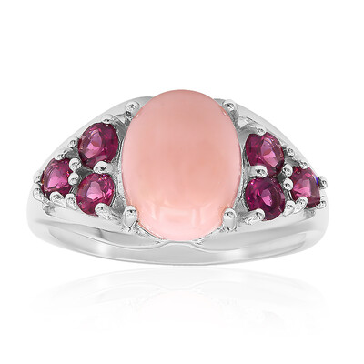 Anello in argento con Opale Rosa