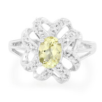 Anello in argento con Berillo Giallo